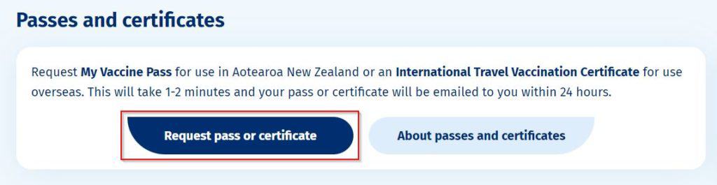Request Pass or Certificate