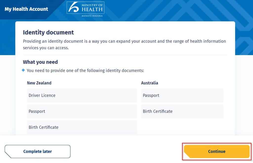 Identity Continue