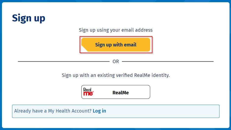 Sign Up With Email