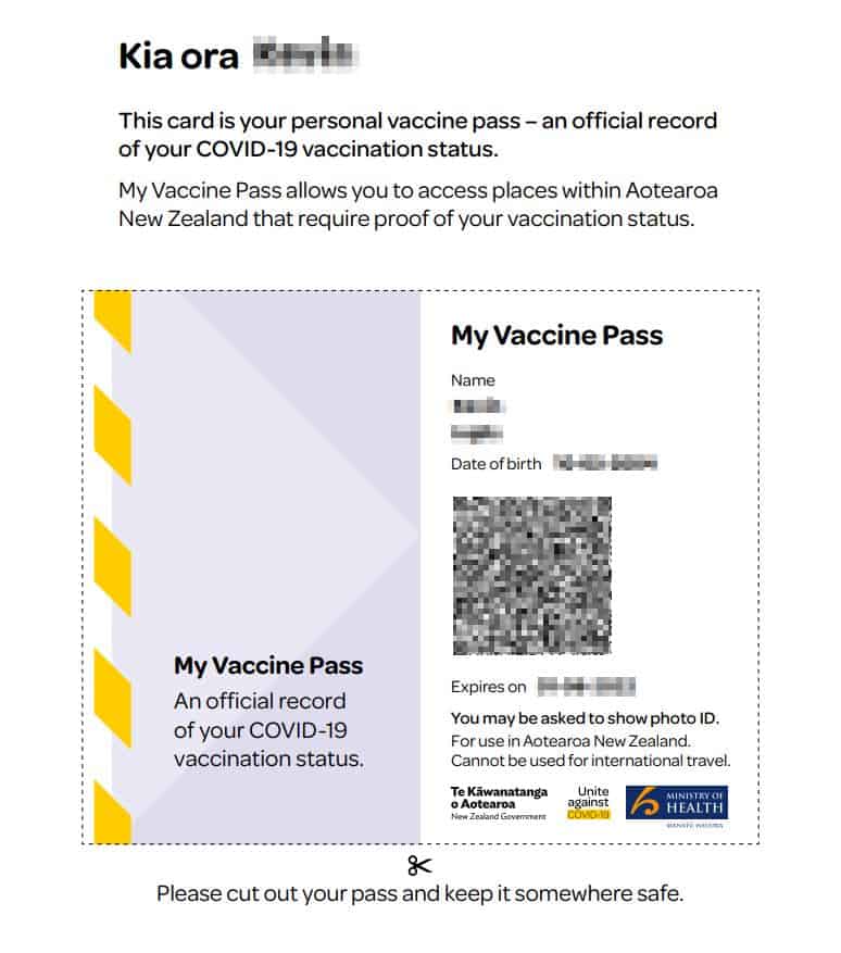 Covid Vaccine Pass PDF